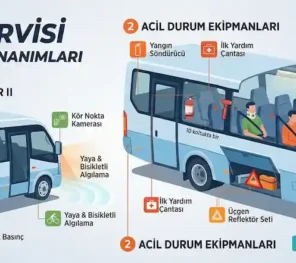 Personel Servisi Araçlarında Zorunlu Güvenlik Donanımları (2026 Standartları)